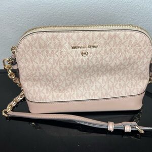 Michael Kors Large Pink Dome Crossbody